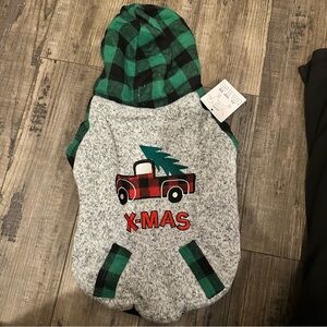 Dog Christmas Xmas Sweater Jacket Warm Hoodie Winter Fall